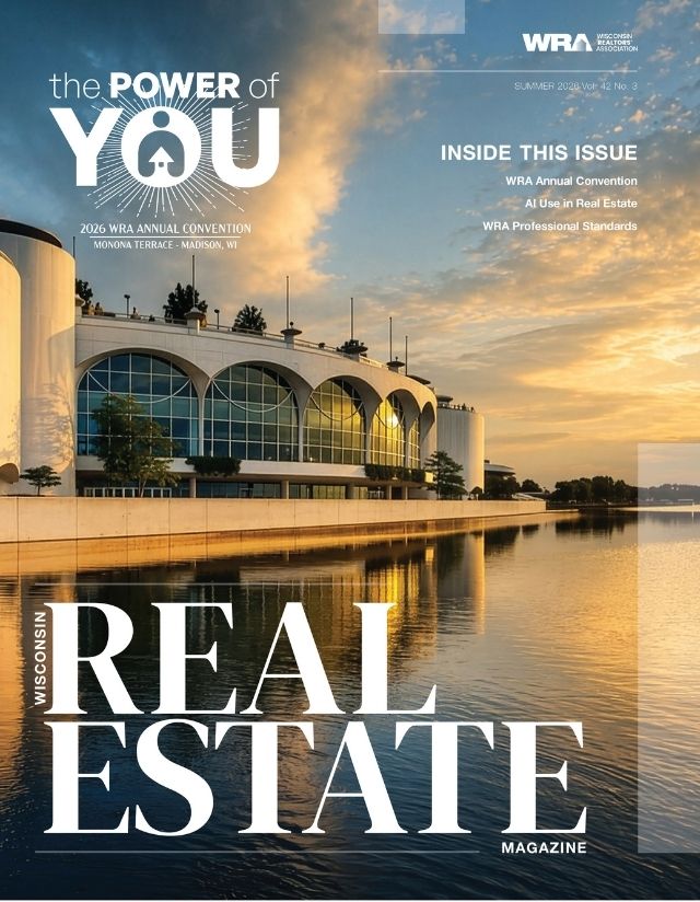 August 2026 Wisconsin Real Estate Magazine cover
