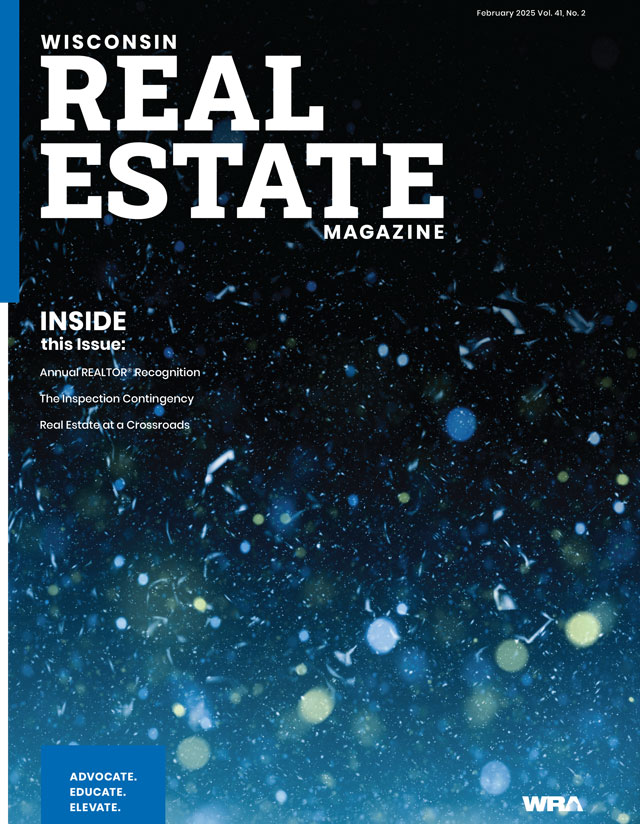 February 2025 Wisconsin Real Estate Magazine cover