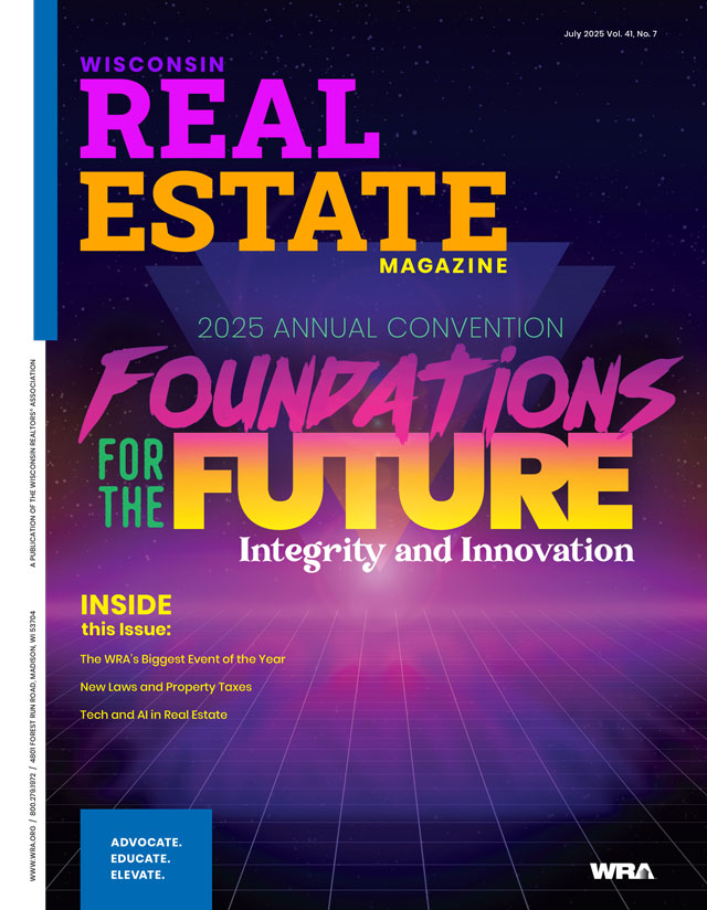 July 2025 Wisconsin Real Estate Magazine cover