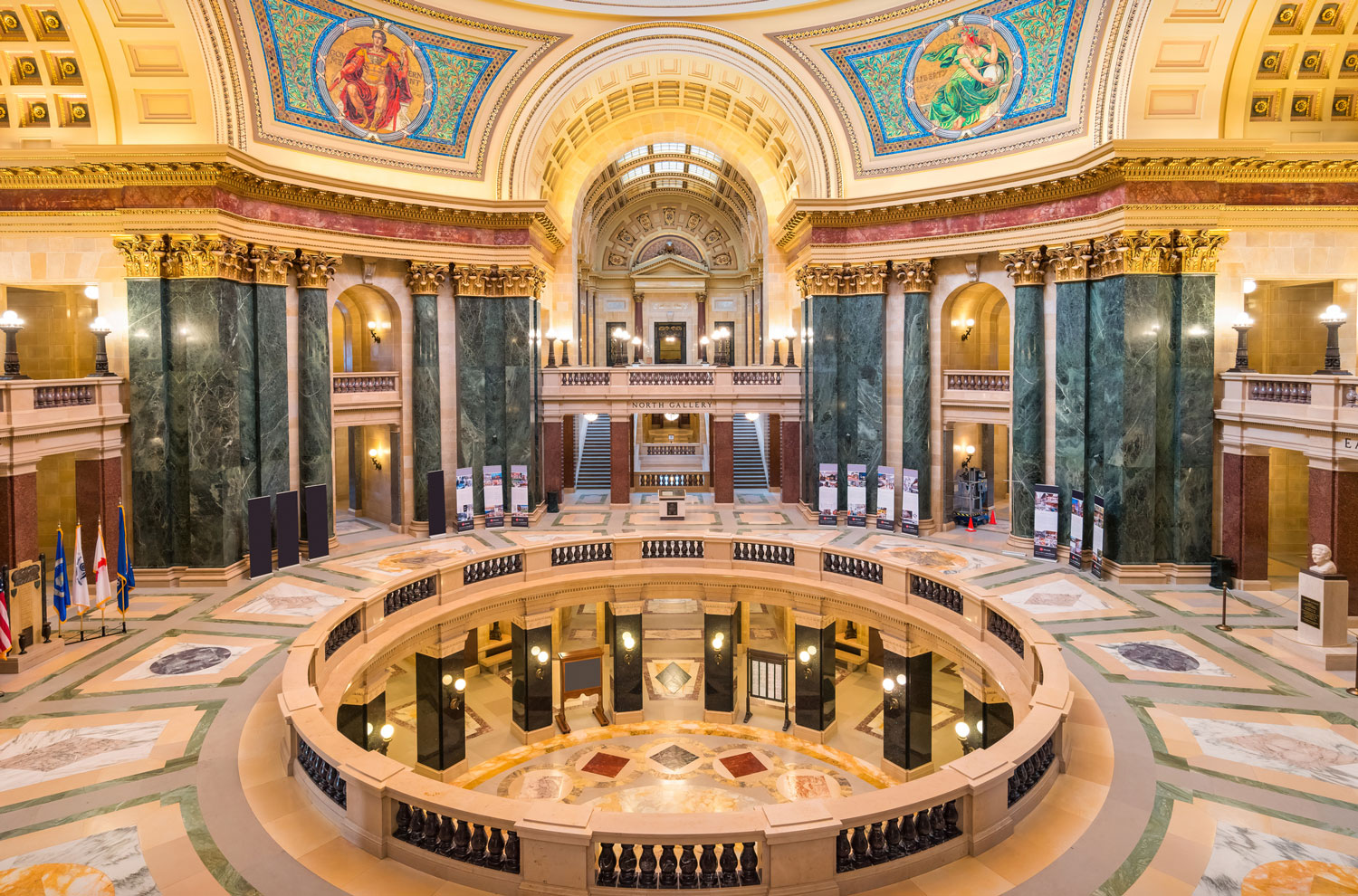 Wisconsin capitol building rotunda interior