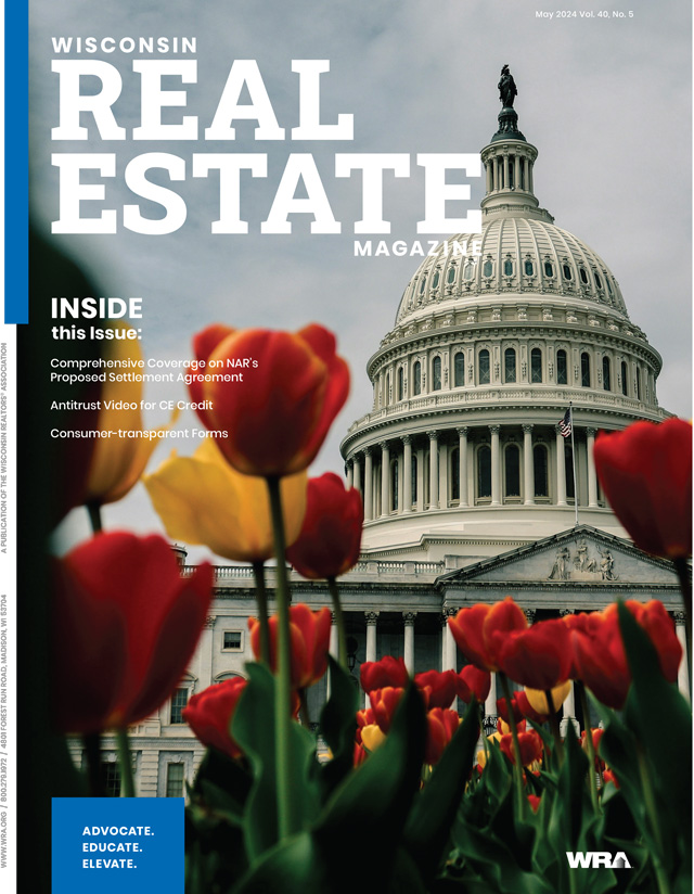 May 2024 Wisconsin Real Estate Magazine cover