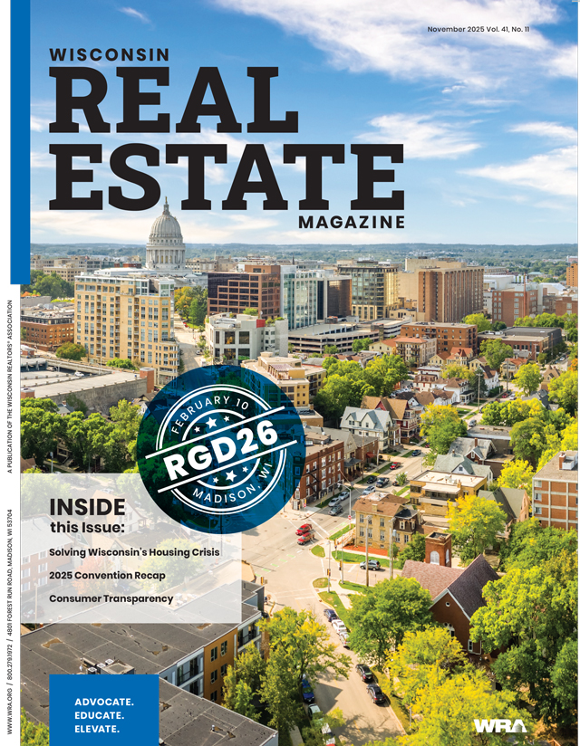 November 2025 Wisconsin Real Estate Magazine cover