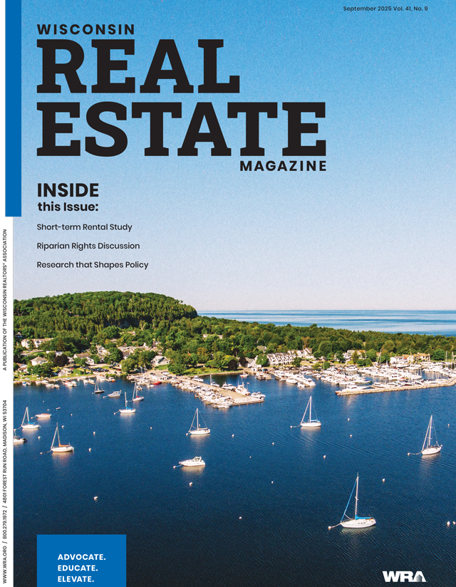 September 2025 Wisconsin Real Estate Magazine cover