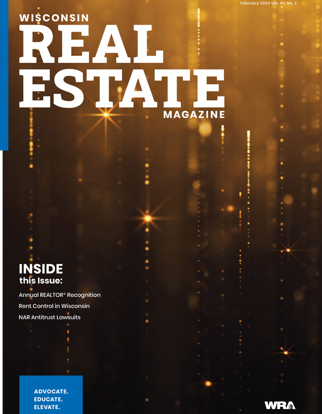 February 2024 Wisconsin Real Estate Magazine cover